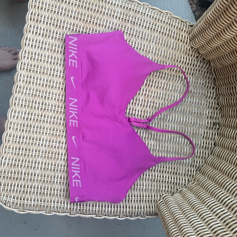 Nike Fuchsia Sports Bra with Logo Band